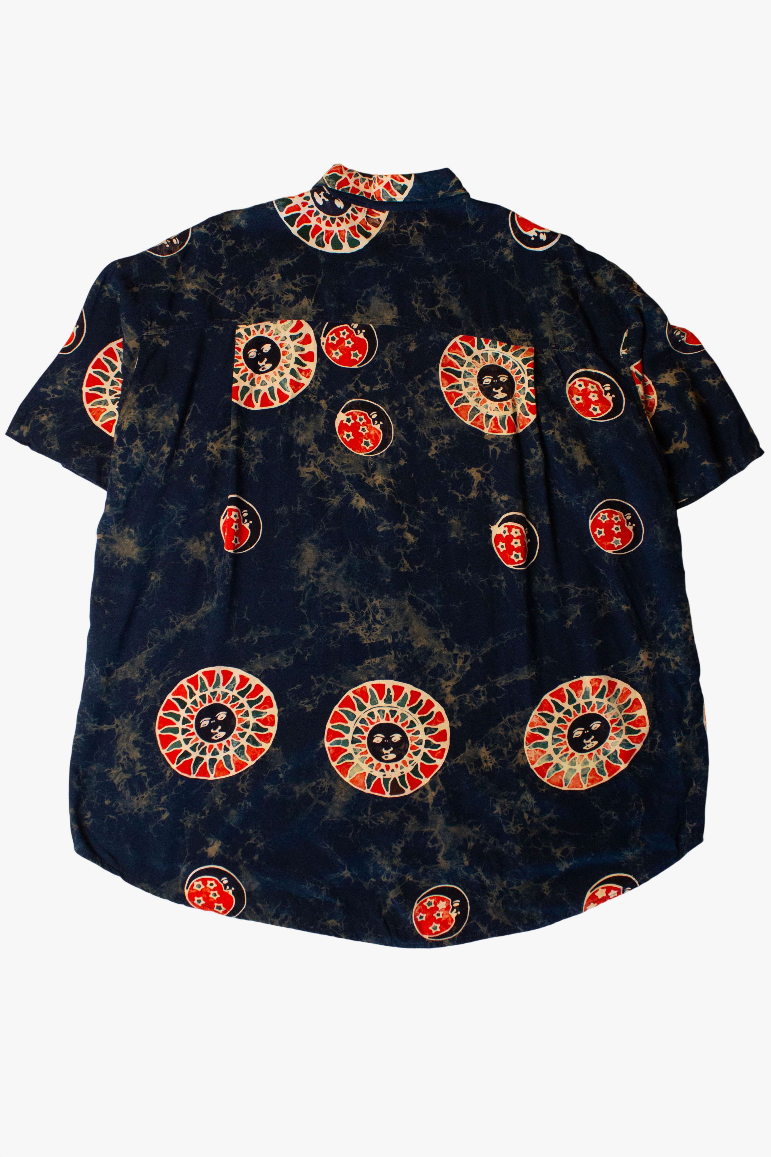 Vintage Sun And Moon Button Up Shirt (1990s)