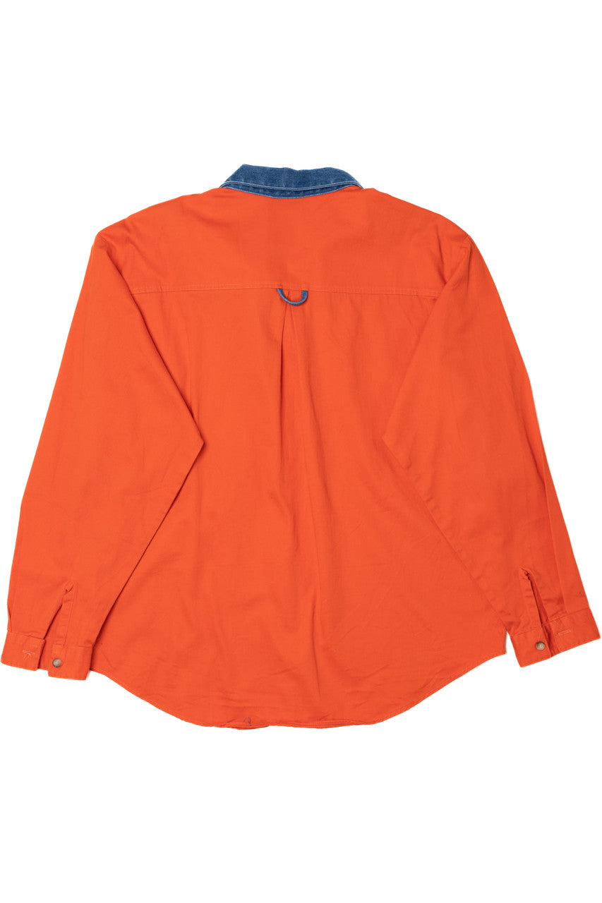 Vintage Hunter Orange Rough Stock Button Up Shirt