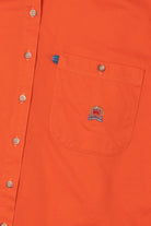 Vintage Hunter Orange Rough Stock Button Up Shirt