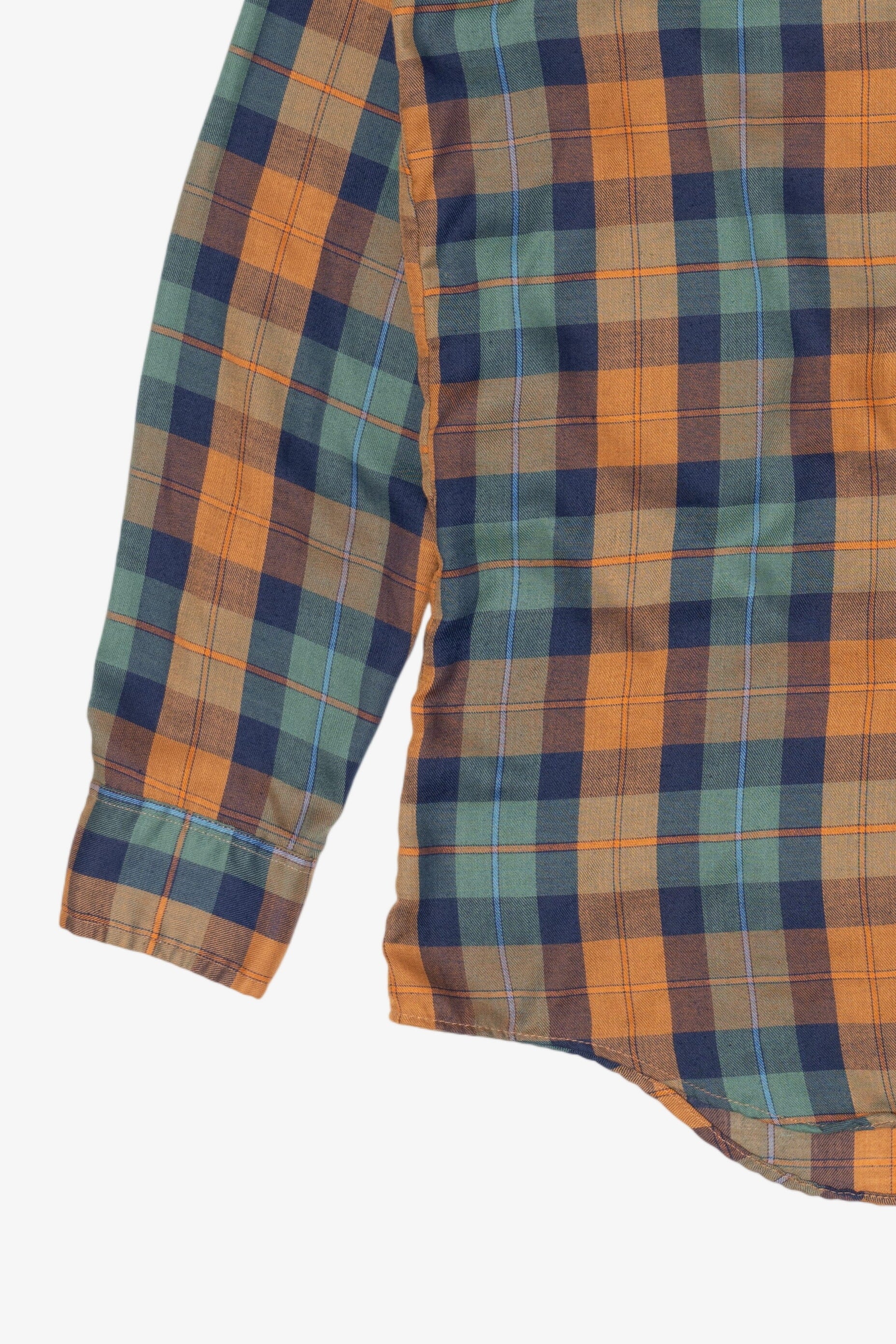 Vintage Blue And Orange JC Penney Button Up Shirt (1990s)
