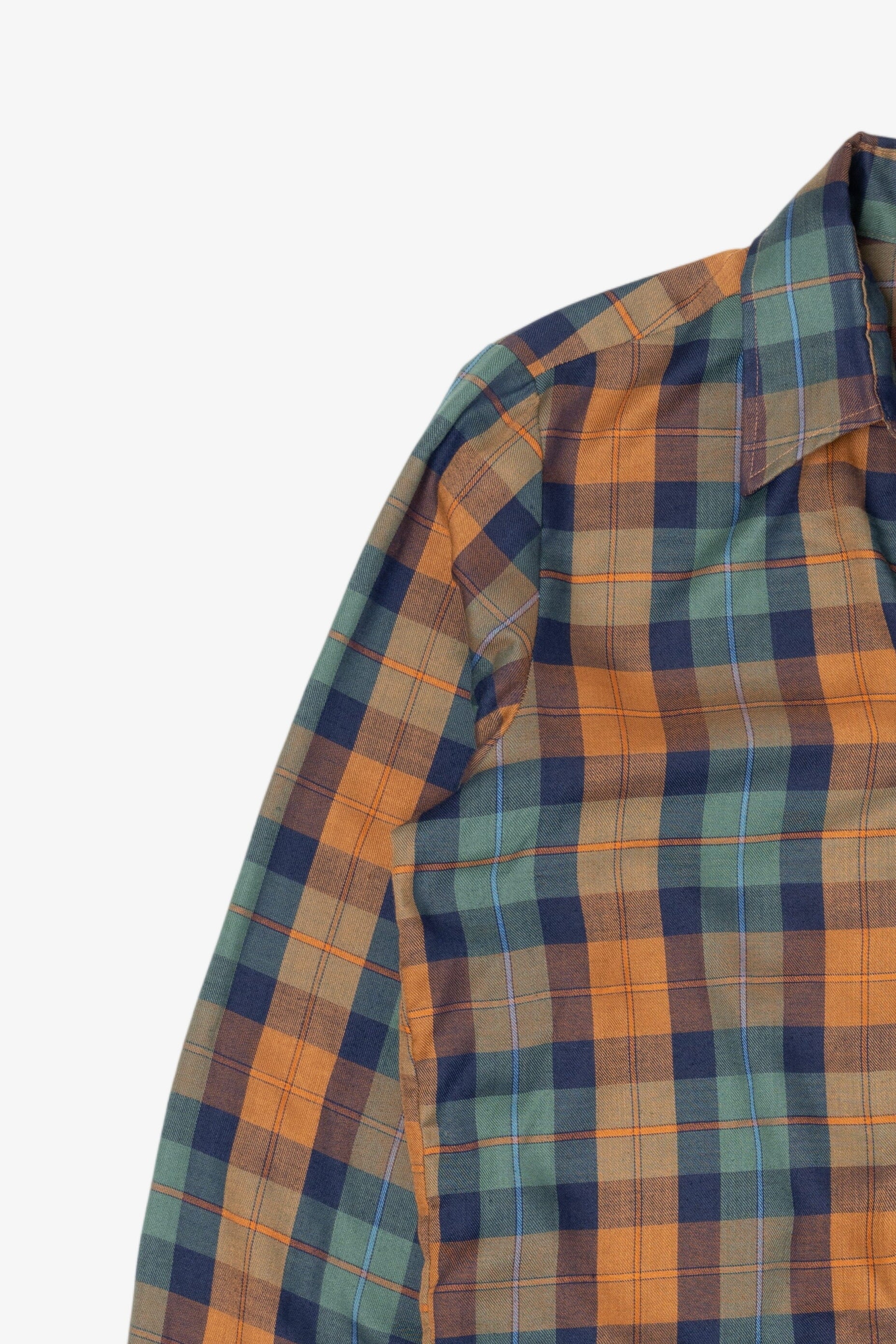 Vintage Blue And Orange JC Penney Button Up Shirt (1990s)