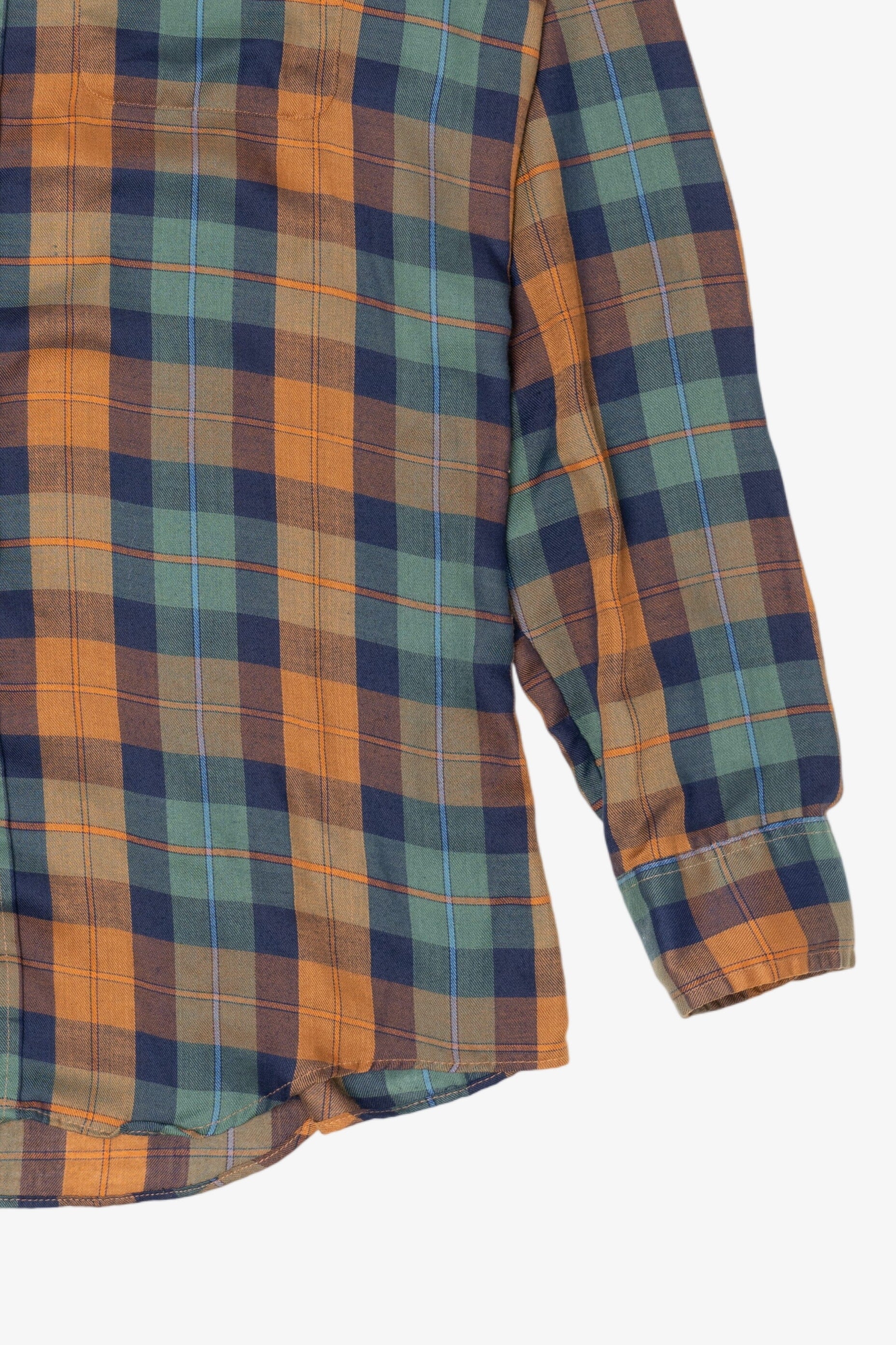 Vintage Blue And Orange JC Penney Button Up Shirt (1990s)