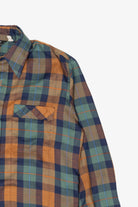 Vintage Blue And Orange JC Penney Button Up Shirt (1990s)