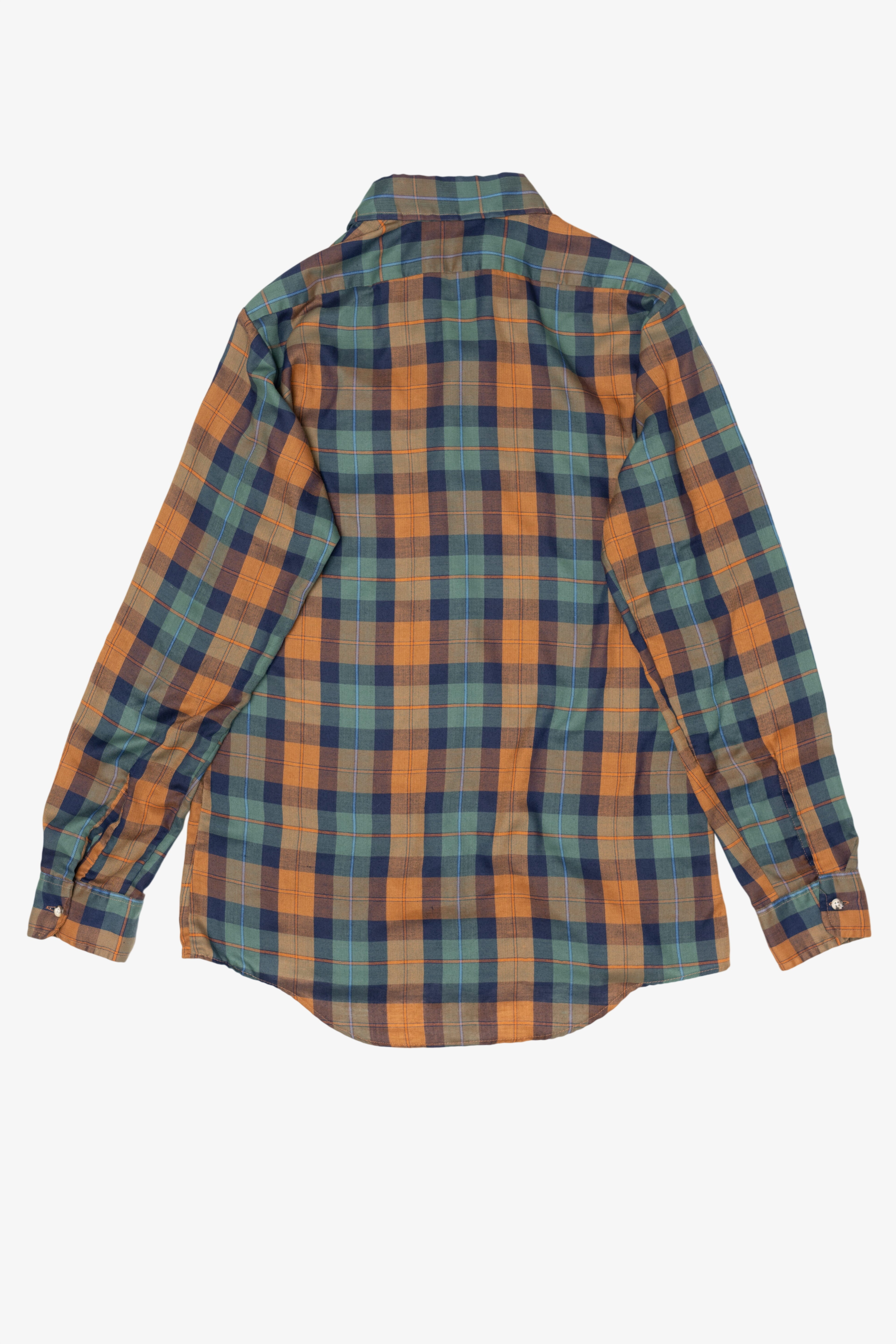 Vintage Blue And Orange JC Penney Button Up Shirt (1990s)
