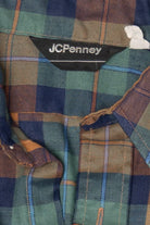 Vintage Blue And Orange JC Penney Button Up Shirt (1990s)