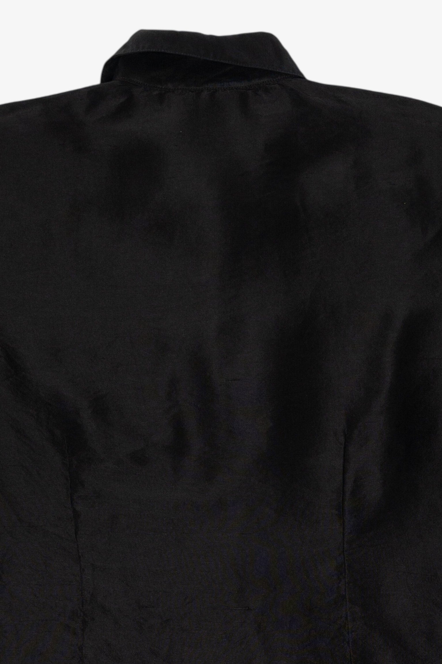 Vintage Black Yue Hera Ruffled Button Up Shirt (1990s)