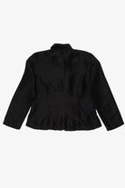 Vintage Black Yue Hera Ruffled Button Up Shirt (1990s)