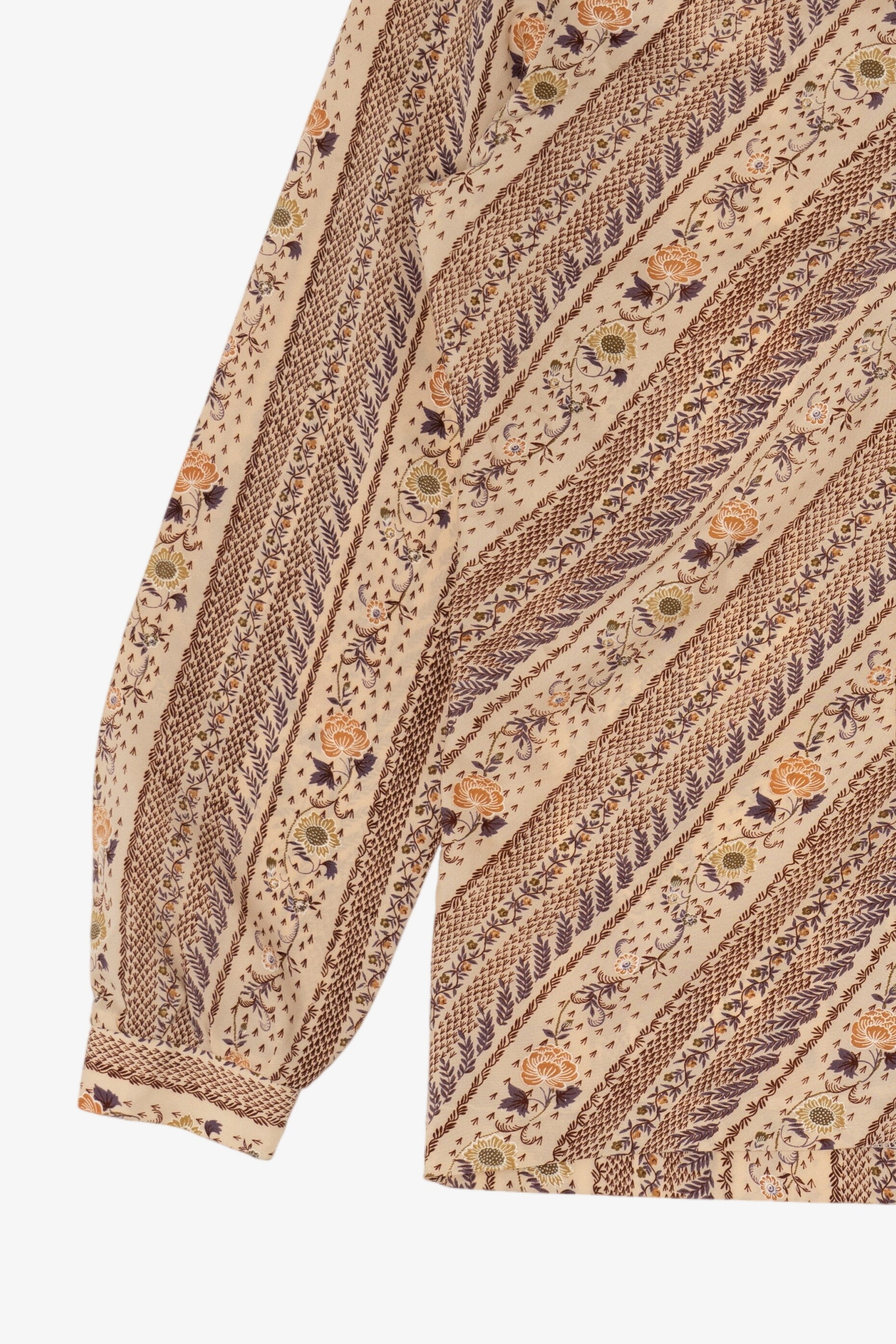 Vintage Beige Jinny Jin Button Up Shirt (1980s)