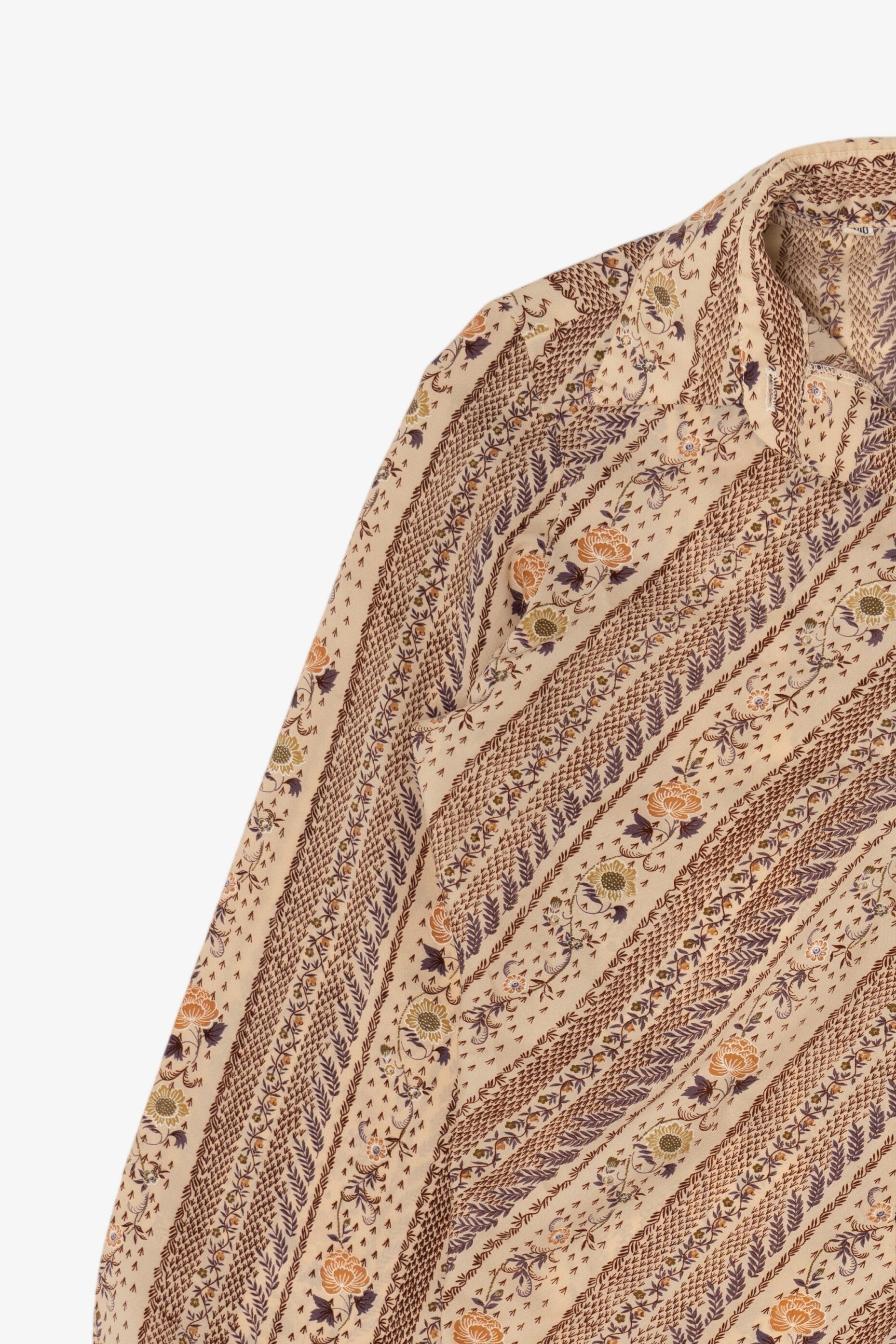 Vintage Beige Jinny Jin Button Up Shirt (1980s)