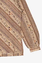 Vintage Beige Jinny Jin Button Up Shirt (1980s)
