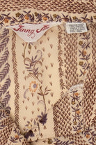 Vintage Beige Jinny Jin Button Up Shirt (1980s)