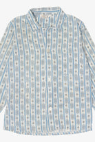 Vintage Blue And White Towncraft JC Penney Button Up Shirt (1970s)