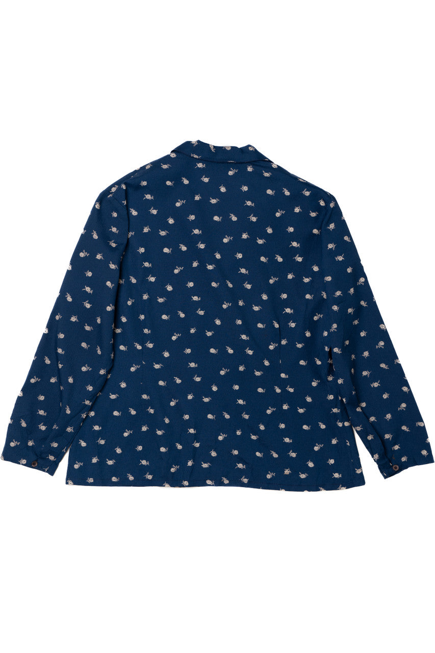 Vintage Calico Floral Button Up Shirt