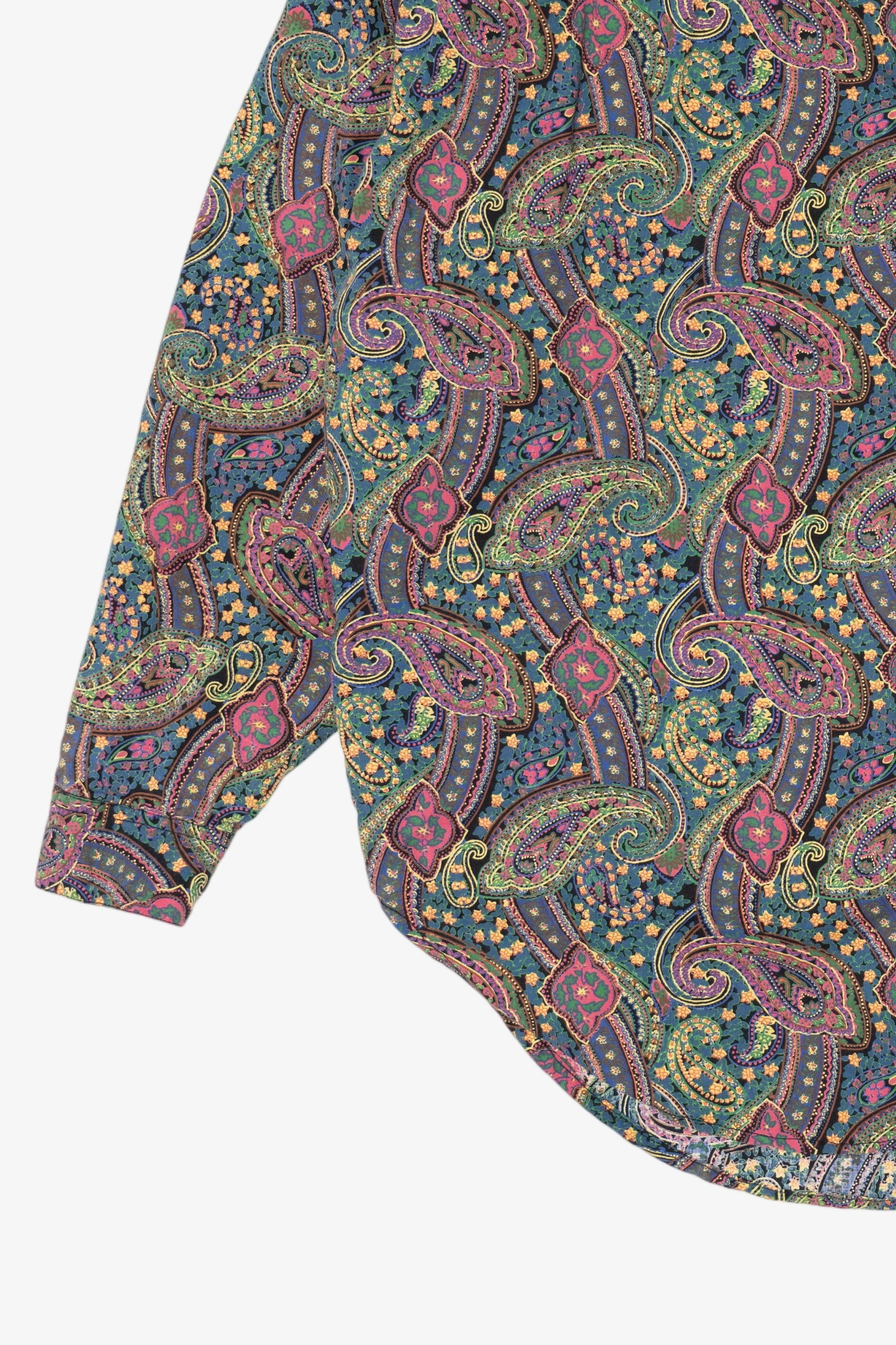 Vintage Paisley Pattern At Last Button Up Shirt (1990s)
