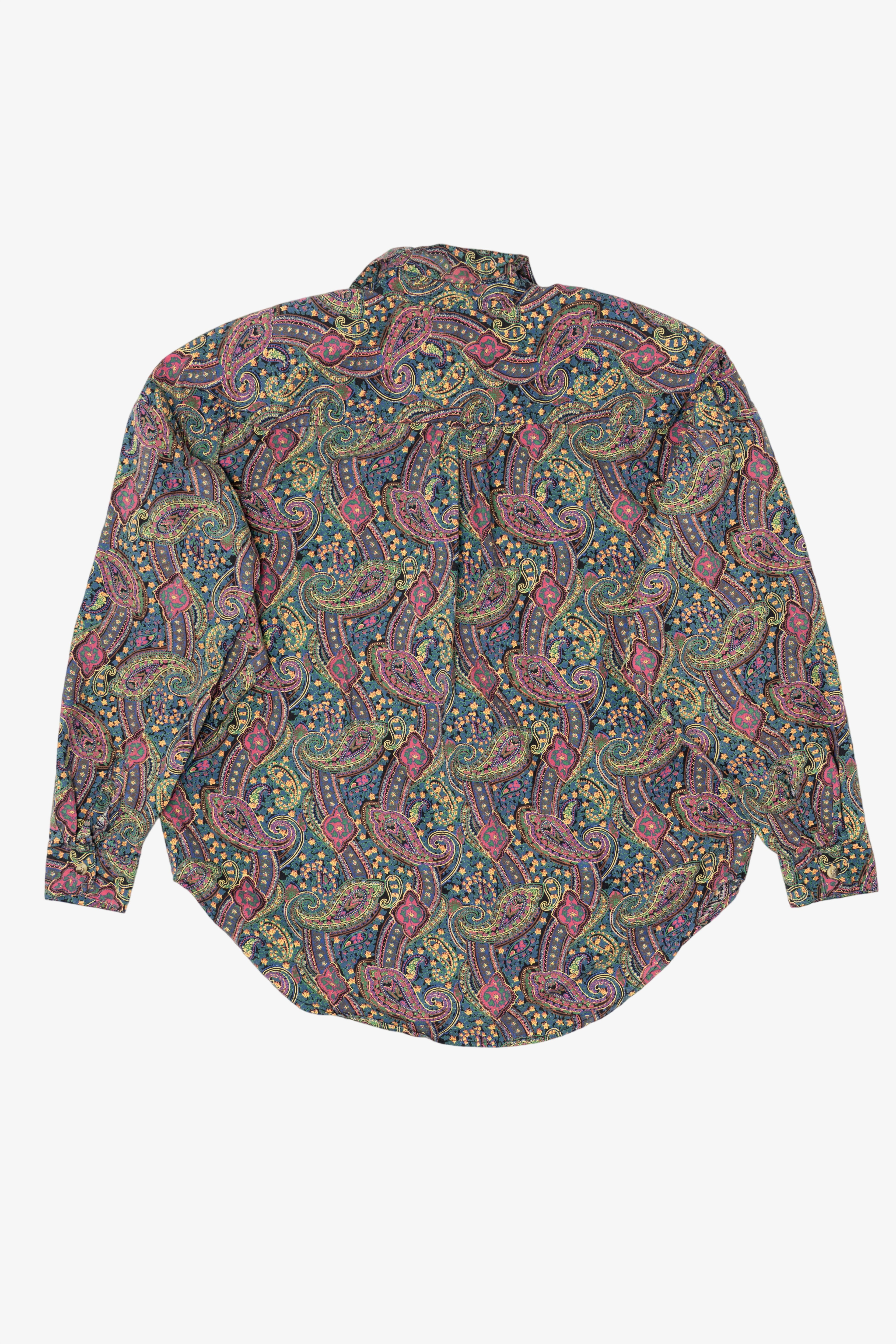 Vintage Paisley Pattern At Last Button Up Shirt (1990s)