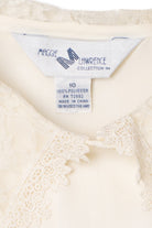 Vintage Lace Detail Peter Pan Collar Button Up Shirt