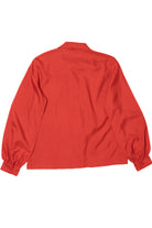 Vintage Tie Neck Silkhana by Lady Manhattan Button Up Shirt