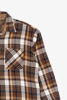 Vintage Brown John Blair Flannel Button Up Shirt (1990s)