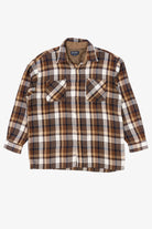 Vintage Brown John Blair Flannel Button Up Shirt (1990s)