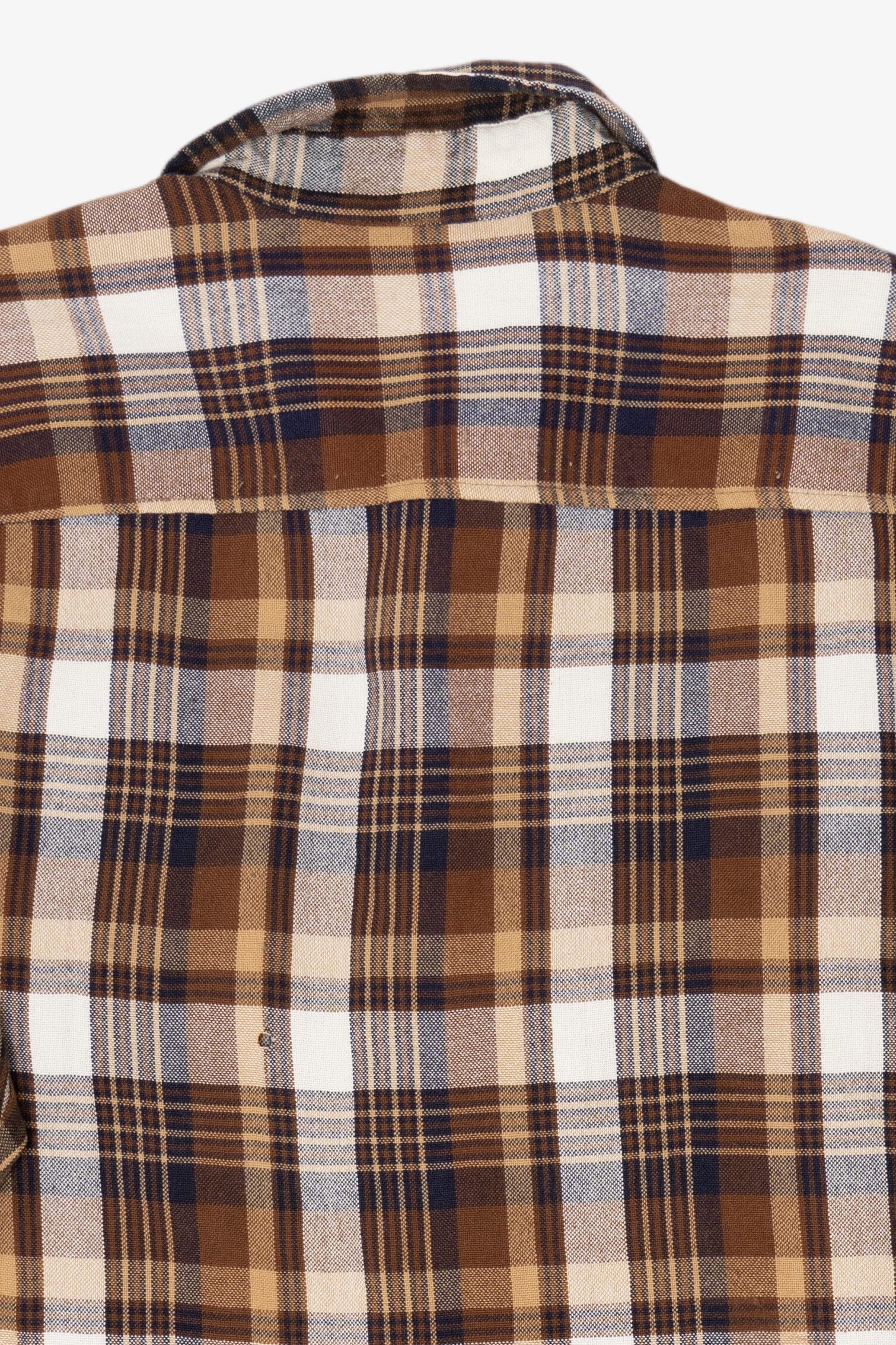 Vintage Brown John Blair Flannel Button Up Shirt (1990s)
