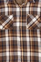Vintage Brown John Blair Flannel Button Up Shirt (1990s)