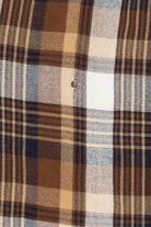 Vintage Brown John Blair Flannel Button Up Shirt (1990s)