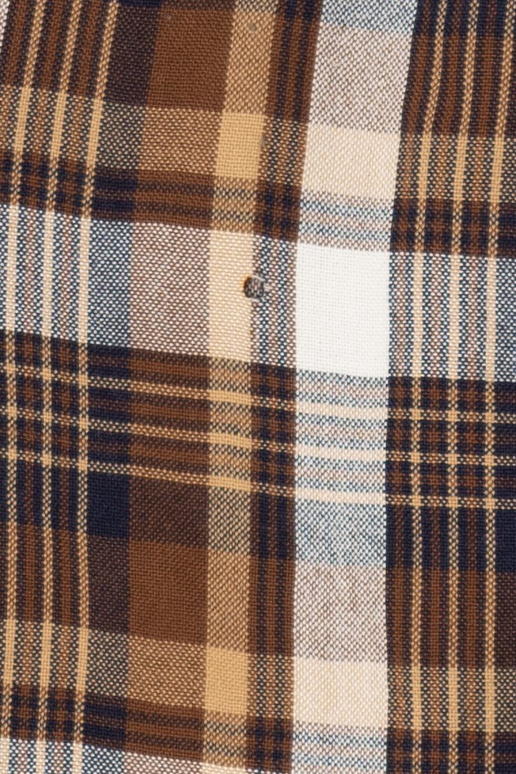 Vintage Brown John Blair Flannel Button Up Shirt (1990s)