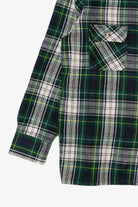 Vintage Dark Green Esquire Flannel Button Up Shirt (1990s)