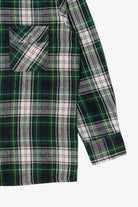 Vintage Dark Green Esquire Flannel Button Up Shirt (1990s)