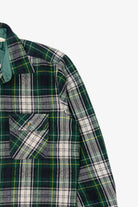 Vintage Dark Green Esquire Flannel Button Up Shirt (1990s)
