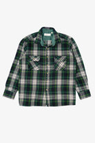 Vintage Dark Green Esquire Flannel Button Up Shirt (1990s)