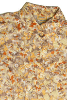 Vintage Yellow Impressionistic Button Up Shirt