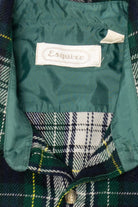 Vintage Dark Green Esquire Flannel Button Up Shirt (1990s)