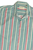 Vintage Green Strip St. John's Bay Button Up Shirt