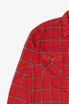 Vintage Red Backpacker Flannel Button Up Shirt (1990s)