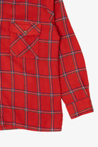 Vintage Red Backpacker Flannel Button Up Shirt (1990s)
