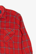 Vintage Red Backpacker Flannel Button Up Shirt (1990s)