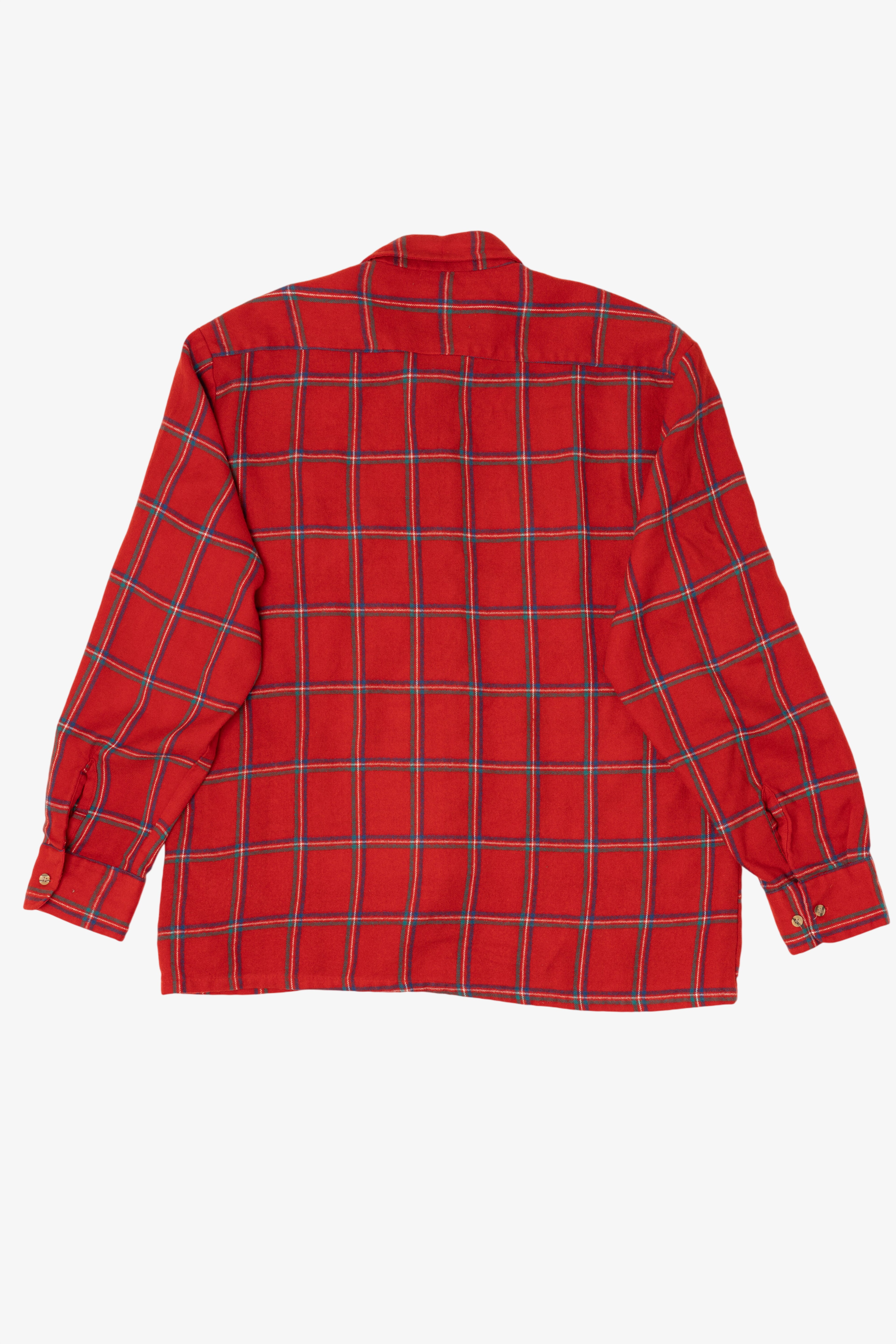 Vintage Red Backpacker Flannel Button Up Shirt (1990s)