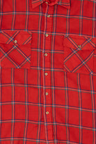 Vintage Red Backpacker Flannel Button Up Shirt (1990s)