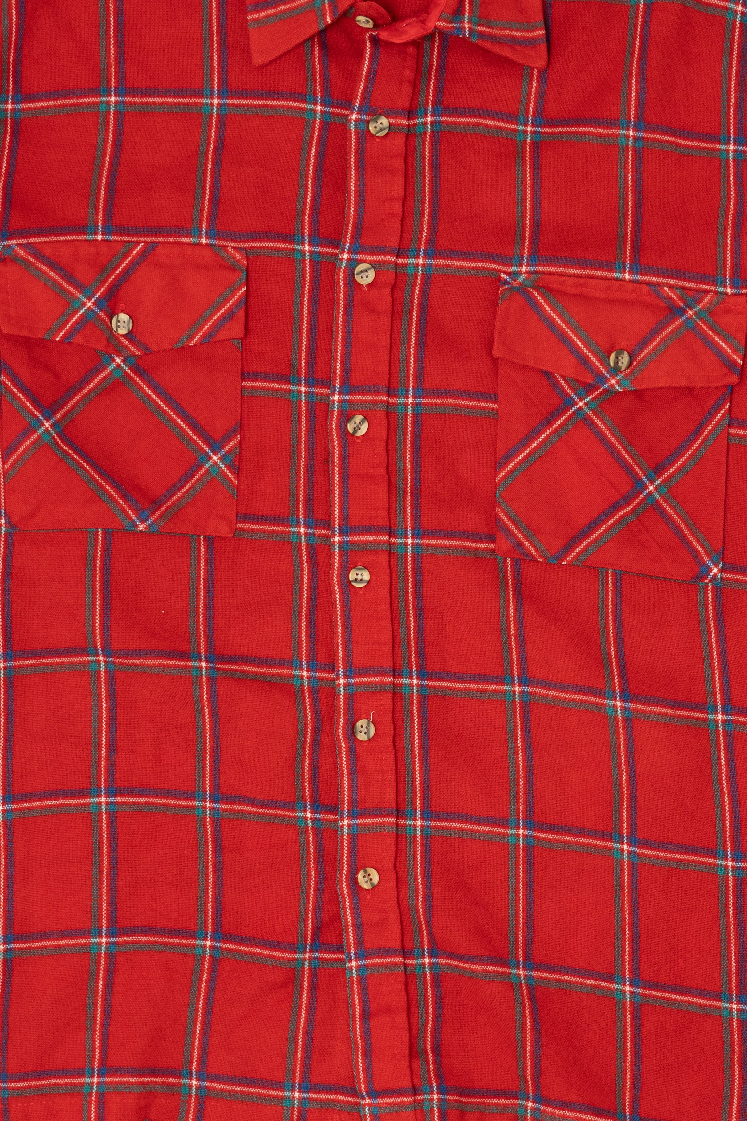 Vintage Red Backpacker Flannel Button Up Shirt (1990s)