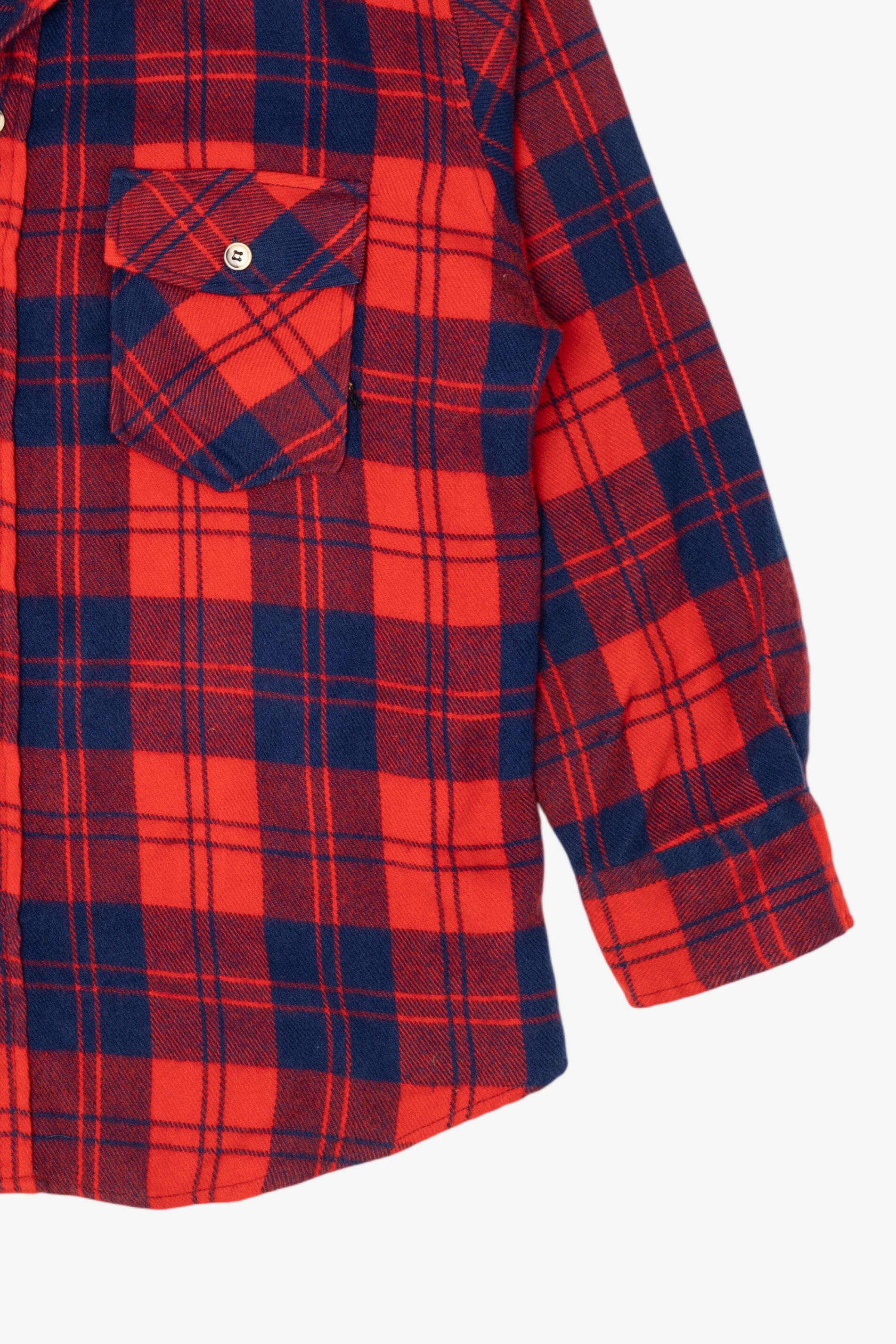 Vintage Red Appalachian Trail Flannel Button Up Shirt (1990s)