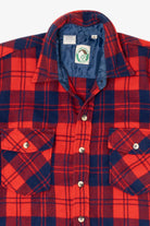 Vintage Red Appalachian Trail Flannel Button Up Shirt (1990s)