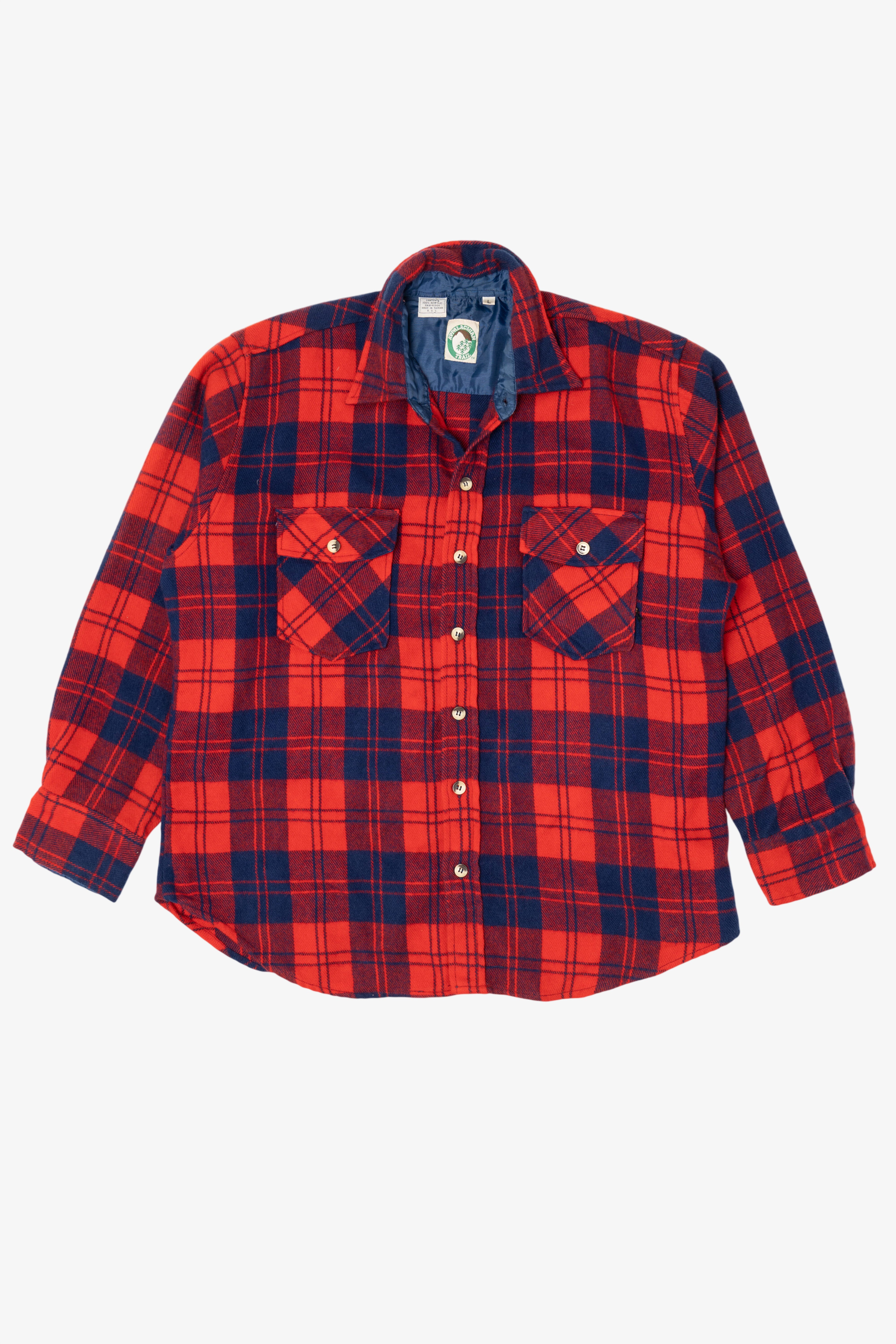 Vintage Red Appalachian Trail Flannel Button Up Shirt (1990s)