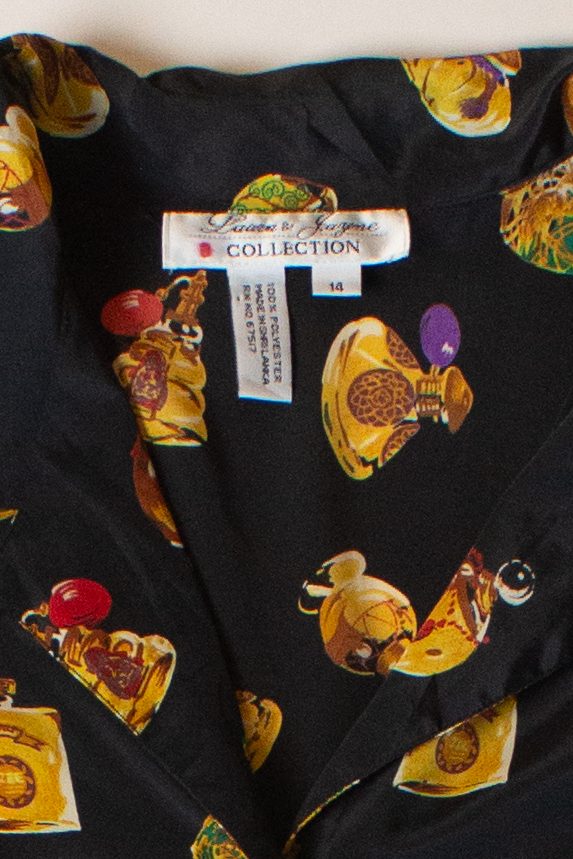 Vintage Perfume Bottles Button Up Shirt (1990s)