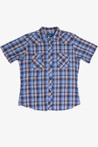 Recycled Wrangler Blue Button Up Shirt