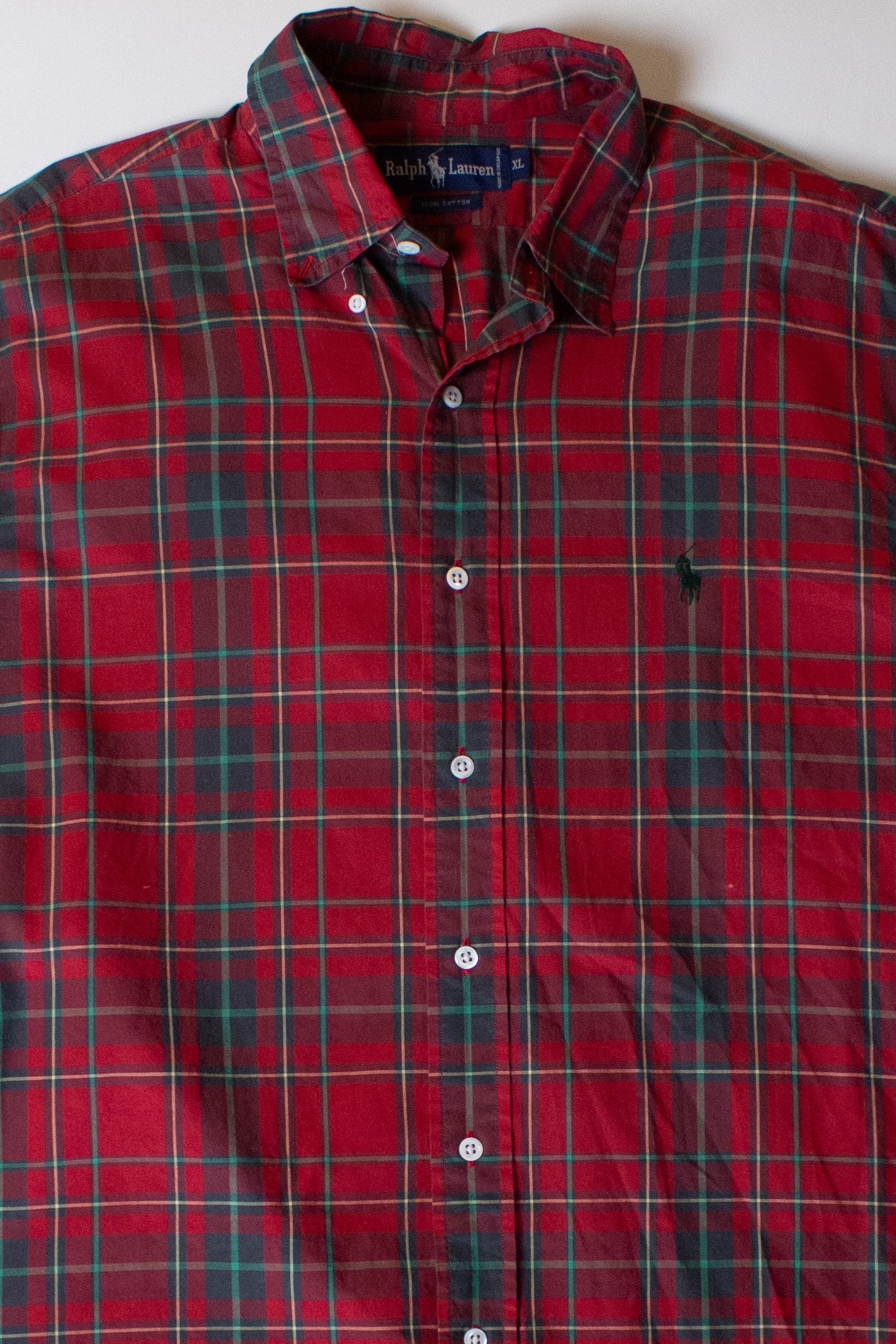 Vintage Red Ralph Lauren Button Up (1990s)