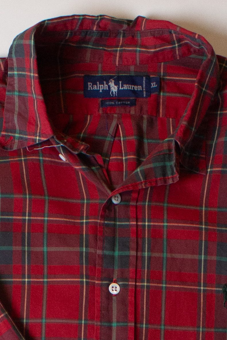 Vintage Red Ralph Lauren Button Up (1990s)