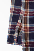 Vintage Navy Plaid Sears Button Up (1980s)