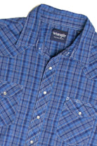 Recycled Blue Wrangler Button Up Shirt