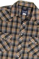 Recycled Wrangler Yellow And Red Button Up Shirt